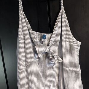 Old Navy Women's Blue And White Romper/Jumpsuit